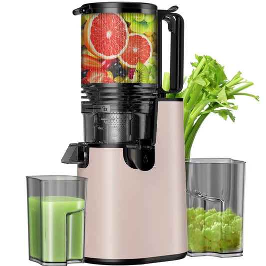 Cold Press Juicer Professional Slow Masticating Cold Press Juicer Kitchen Smoothie Blender Food Mixer Juicer Ice Crusher for Whole Fruits & Vegetables