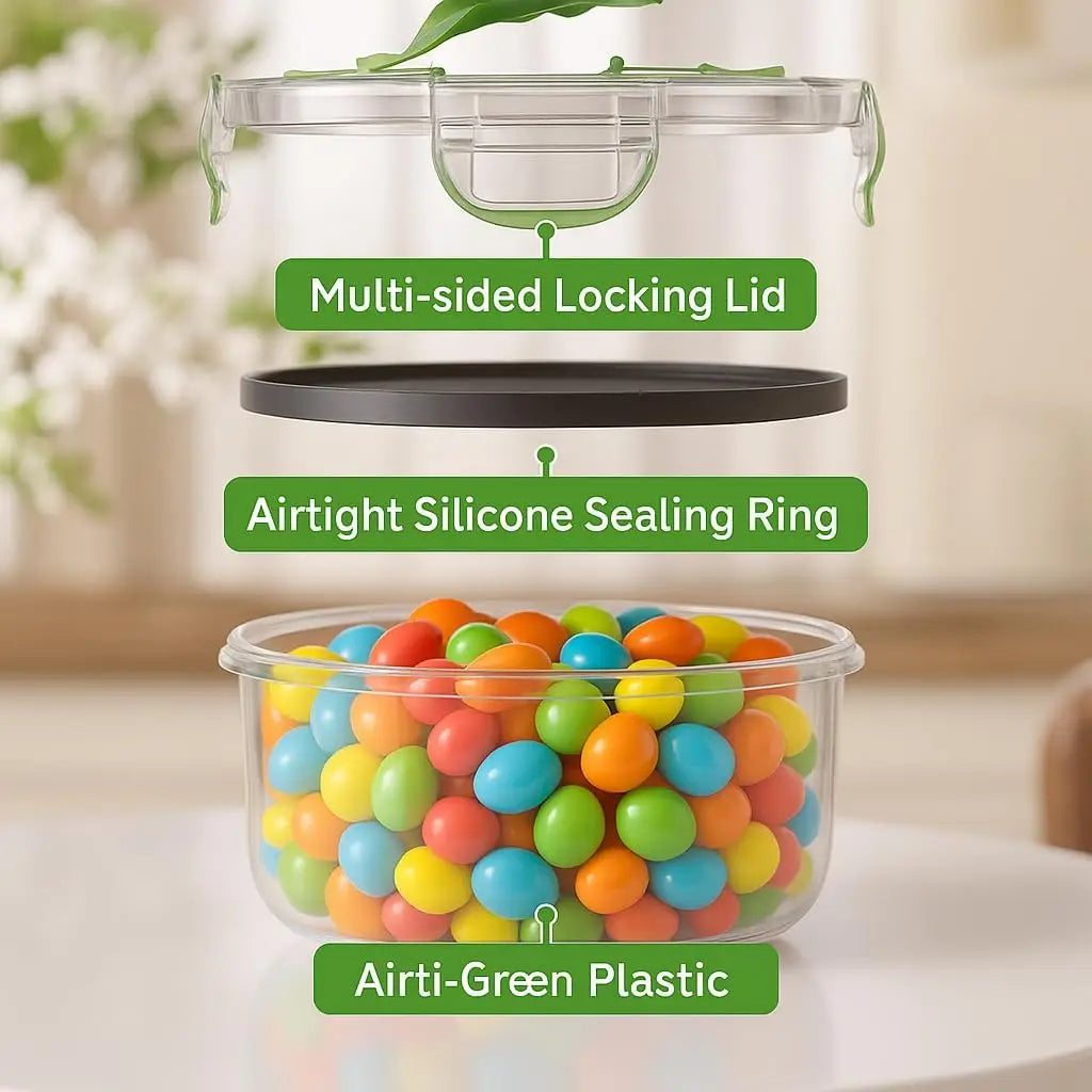 50 Pcs Large Food Storage Containers with Lids Airtight 85 OZ to Small Stackable Kitchen Set BPA Free Leak Proof Microwave Safe