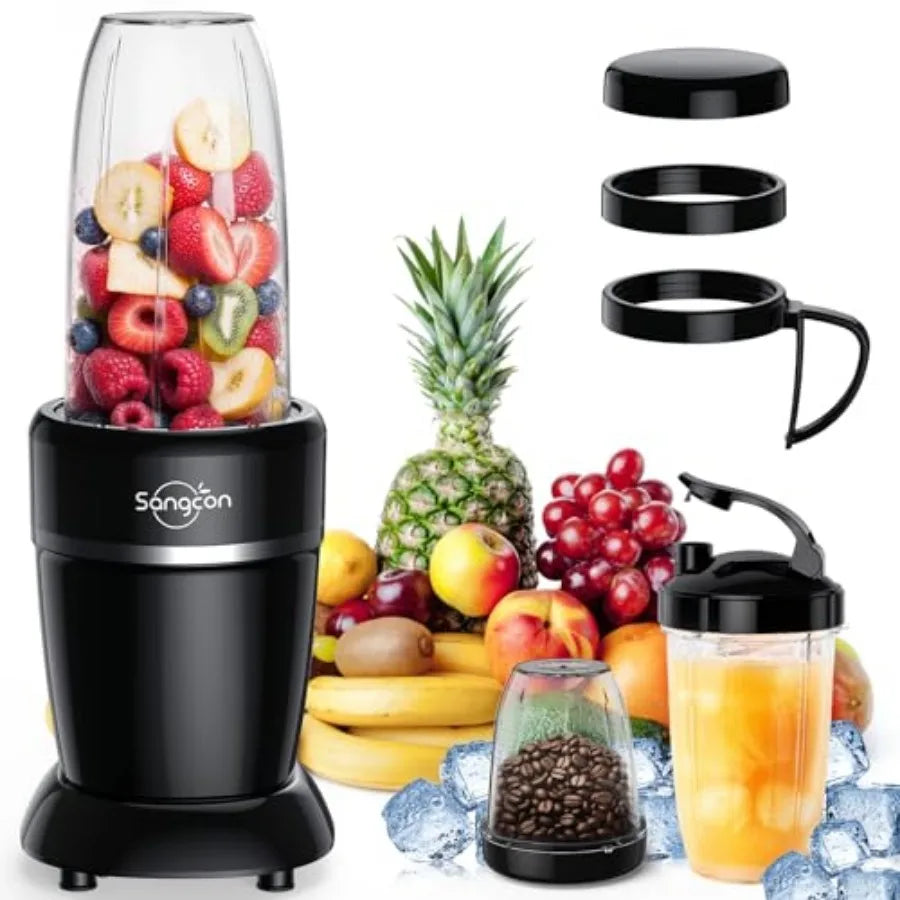 1000w Smoothie Blender for Kitchen Blender for Smoothies with 24oz/19oz/10oz Bpa-Free Cups Upgraded Portable Personal Blenders
