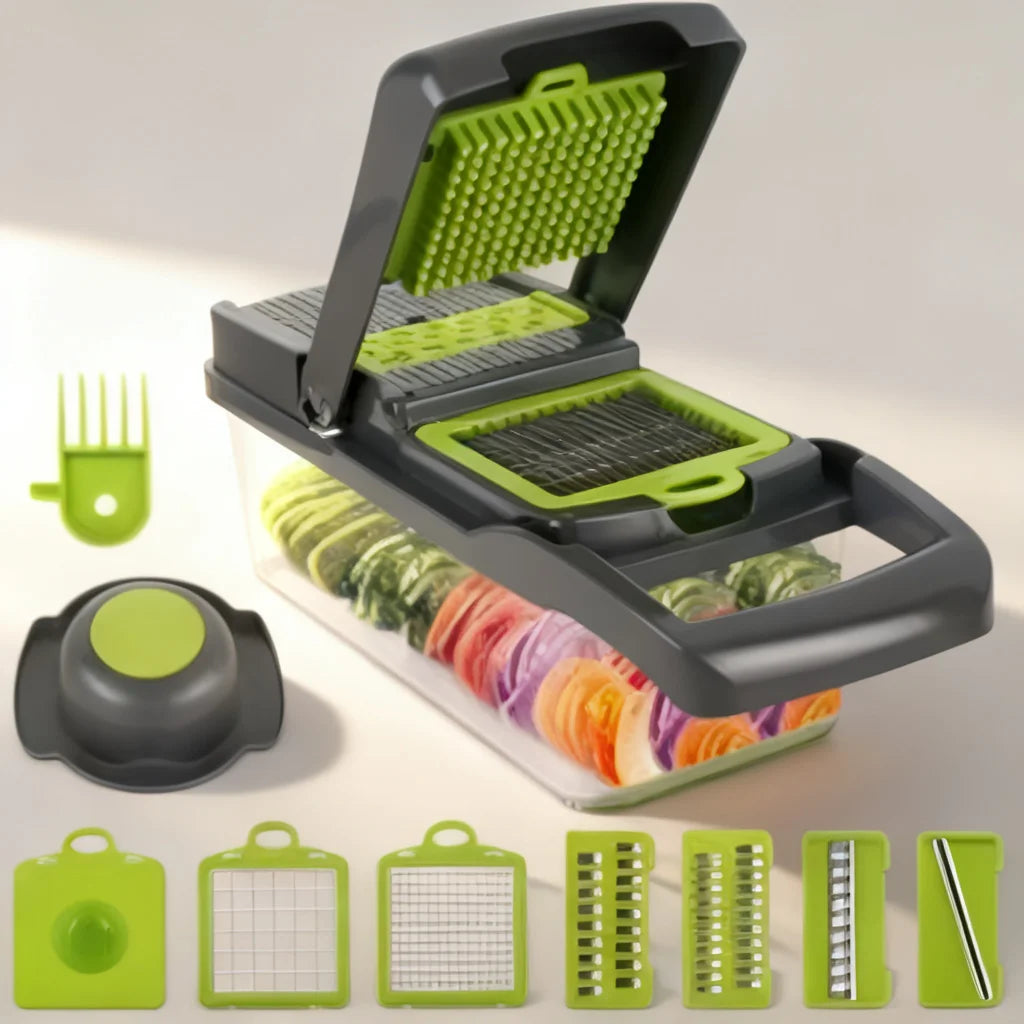 Vegetable Slicer Professional Stainless Steel Vegetable Slicer for Home Kitchen Fruit Onion Chopping 2026