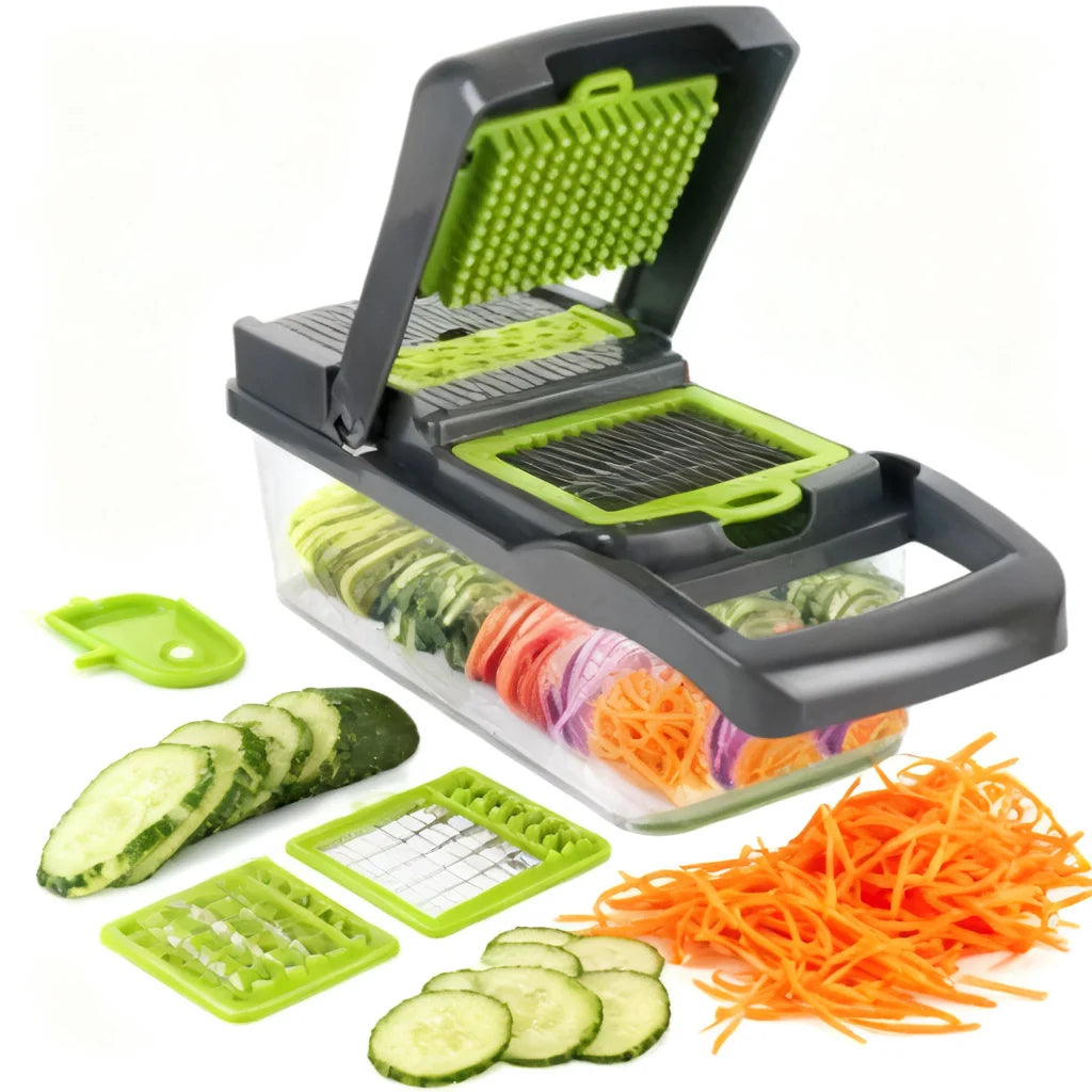 Vegetable Slicer Professional Stainless Steel Vegetable Slicer for Home Kitchen Fruit Onion Chopping 2026
