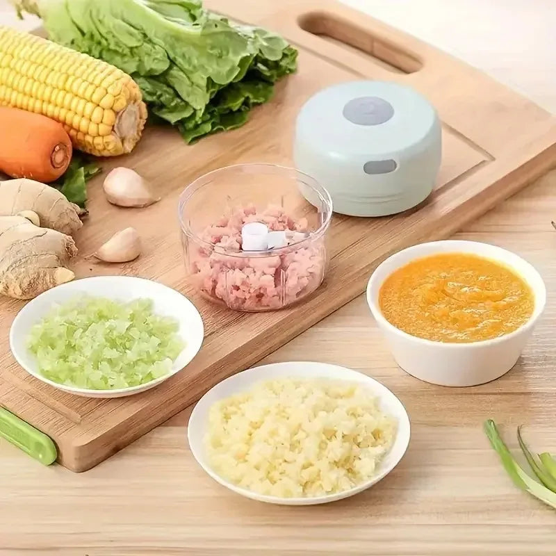 100/250mL Mini Crusher Chopper USB Charging Garlic Mincer  Electric Garlic Chopper Powerful Ginger Garlic Onion Meat Masher