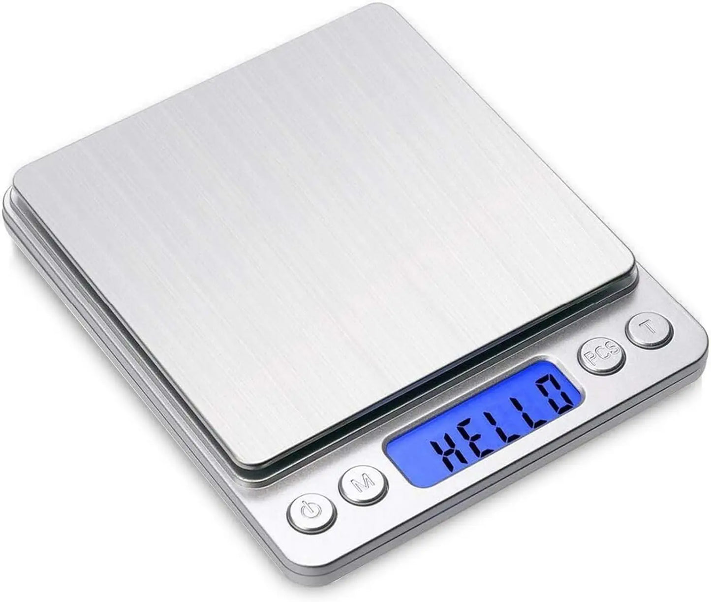Digital Gram Scale 500g 0.01g Food Scale High Precision Kitchen Scale Multifunctional Stainless Steel Pocket Scale with Back-Lit