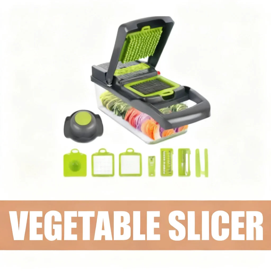 Vegetable Slicer Professional Stainless Steel Vegetable Slicer for Home Kitchen Fruit Onion Chopping 2026