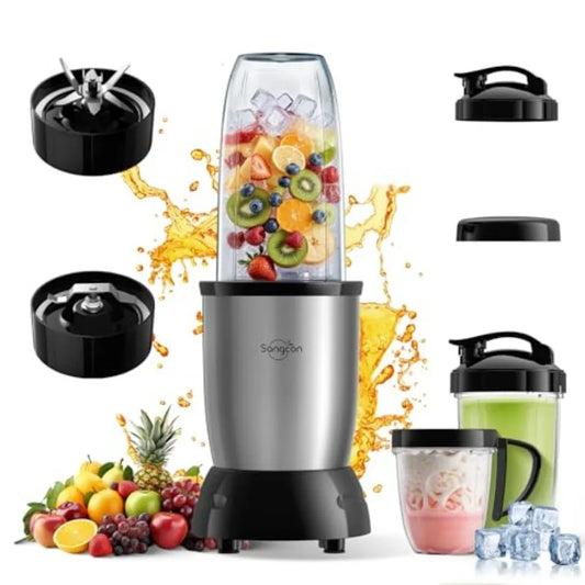 1000w Smoothie Blender for Kitchen Blender for Smoothies with 24oz/19oz/10oz Bpa-Free Cups Upgraded Portable Personal Blenders